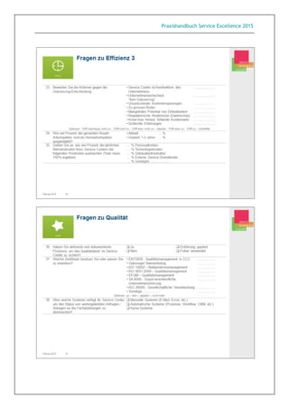 Praxishandbuch Service Excellence 2015
 