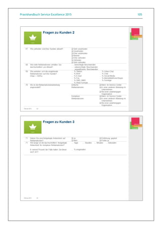 Praxishandbuch Service Excellence 2015 105
 