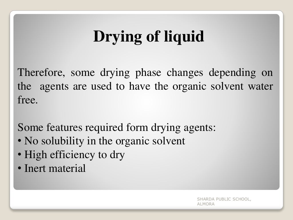 Separation and Purification of organic compounds
