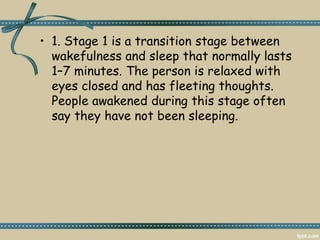 Phsiology of sleep | PPT