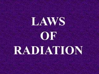 LAWS
OF
RADIATION
 