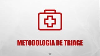 METODOLOGIA DE TRIAGE
 