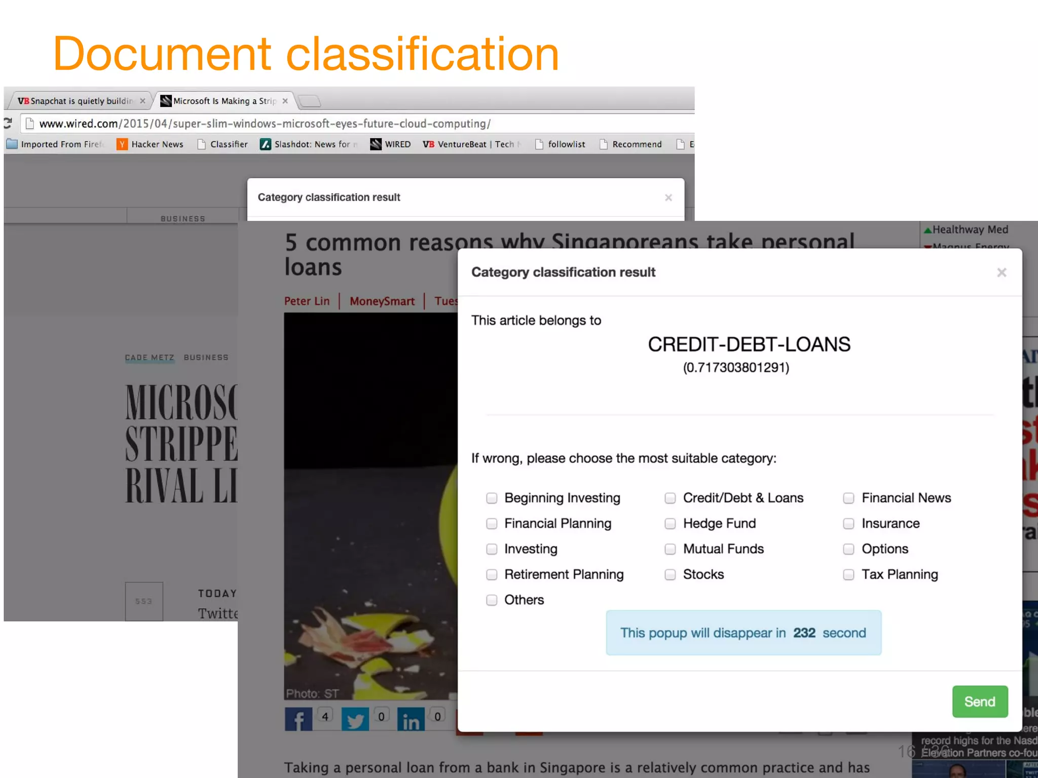 © 2016 Knorex Document classification 16 / 36 