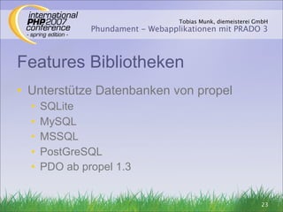 Phundament - IPC 2007 se