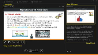 Bí quyết khi thuyết trình
 