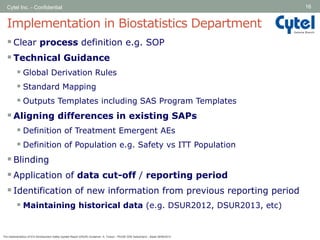 The Implementation of ICH Development Safety Update Report (DSUR ...