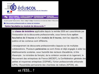 et l'ESS... ?
 