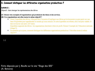 [...] 
Fiche déposée par J. Boulle sur le site “Eloge des SES”
(A. Beitone)
 