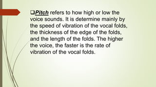 Voice Expression Physiology of speech | PPTX