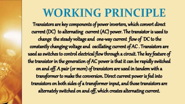 Working Principle of Inverters & Types