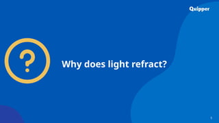 5
Why does light refract?
 
