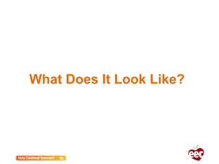 What Does It Look Like?
 