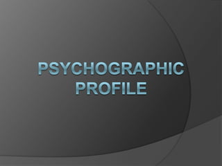 psychographic profile 
