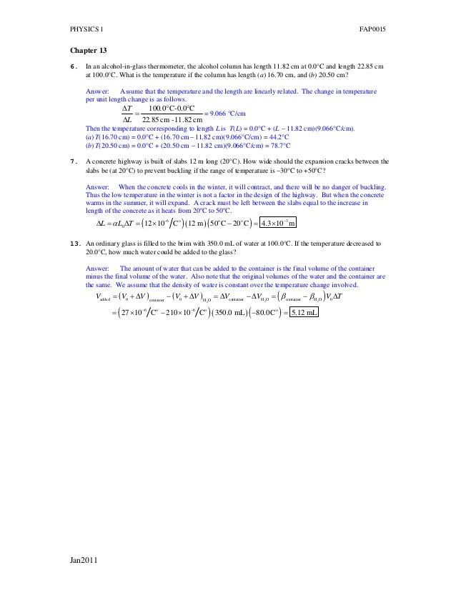 Phy I Assign Answers 11