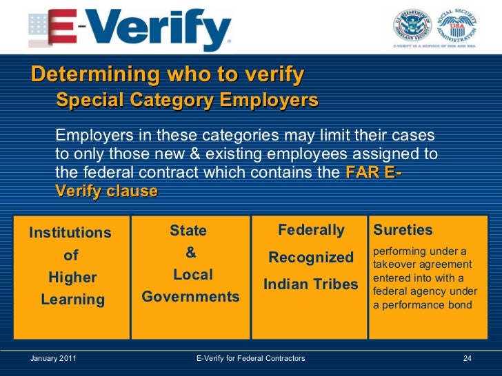 e-verify for federal requirement contractors Verify Regulations E Federal Acquisition