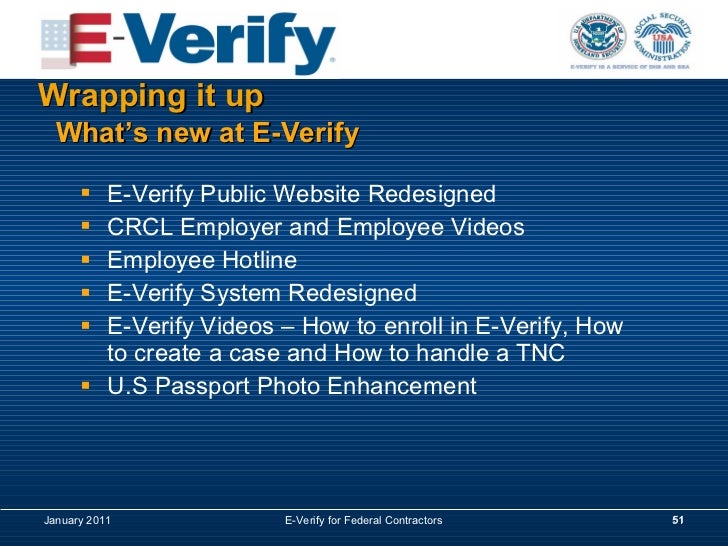 e-verify requirement for contractors federal E Verify Acquisition Federal Regulations