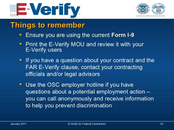 for requirement contractors e-verify federal Federal Verify E Acquisition Regulations