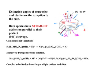 Silcate Rocks Extinction silicate mineral: phyllosilicates (sheet silicate) | PDF
