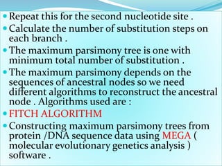 Fitch Algorithm phylogenetictreeanditsconstructionandphylogenyof-191208102256.pdf