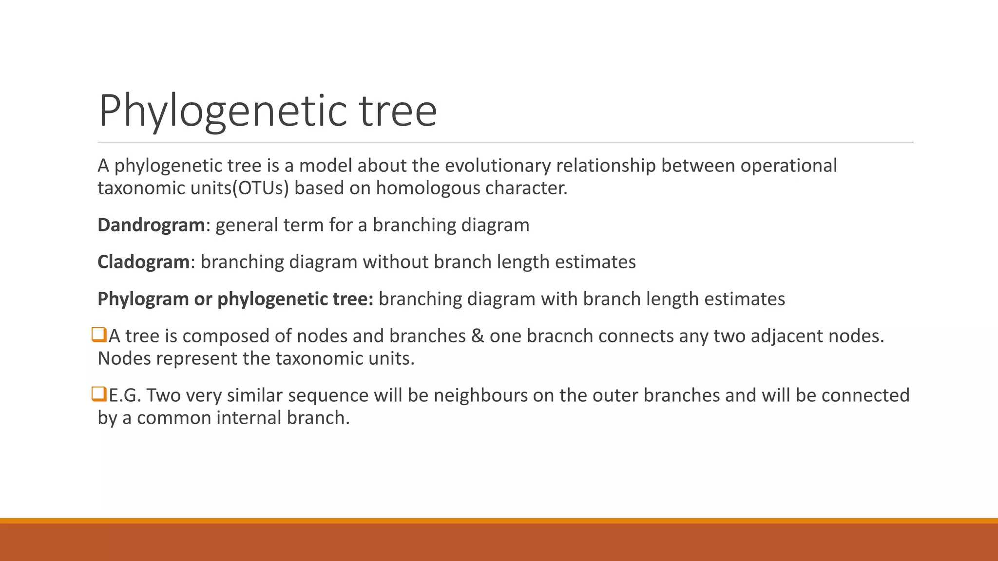 Phylogenetic Tree evolution | PPTX