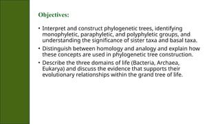Phylogeny and Tree of Life Powerpoint.pptx
