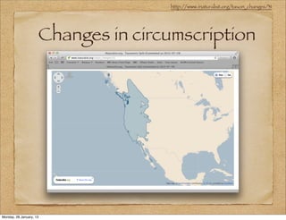 http://www.inaturalist.org/taxon_changes/31




                     Changes in circumscription




Monday, 28 January, 13
 