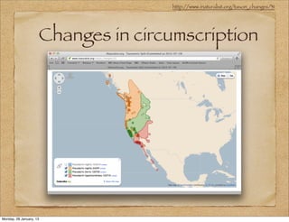 http://www.inaturalist.org/taxon_changes/31




                     Changes in circumscription




Monday, 28 January, 13
 