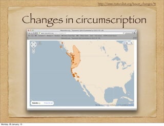 http://www.inaturalist.org/taxon_changes/31




                     Changes in circumscription




Monday, 28 January, 13
 