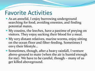 Phylum Presentation - Annelida