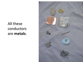 All these
conductors
are metals.
 