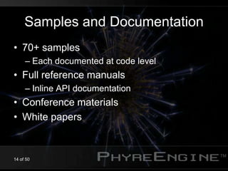 PhyreEngine The new hotness | PDF