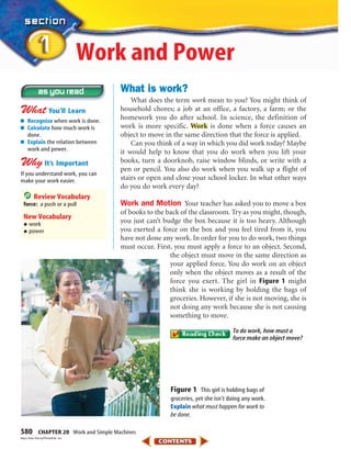 Physics Work and simple machines | PDF