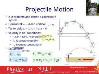 Motion in Two Dimensions - Scalars and Vectors | PPT