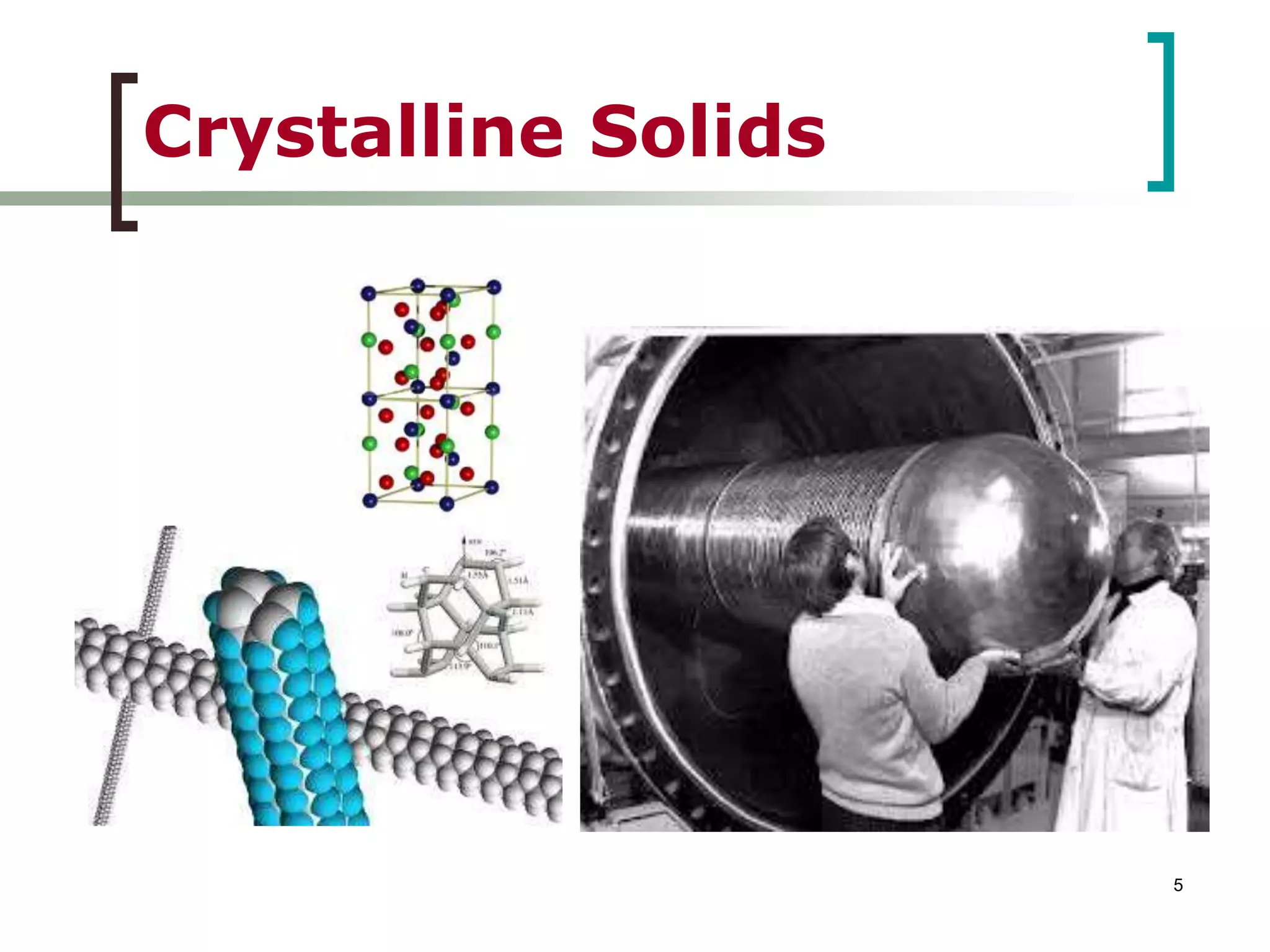 Crystalline Solids 
5 
 