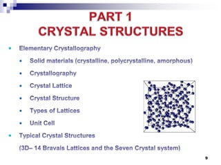 Solid state physics lec 1 | PPTX