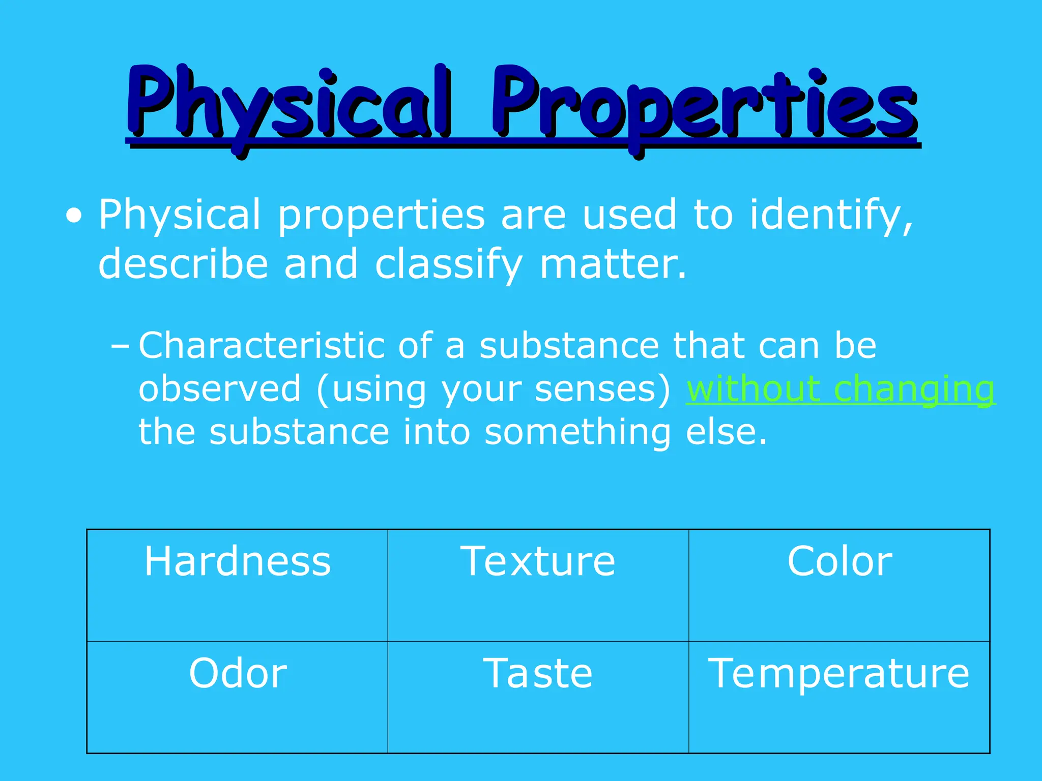 chemical and physical properties of matter p.ppt