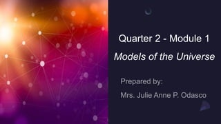 Quarter 2 - Module 1
Models of the Universe
 
