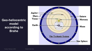 Geo-heliocentric
model
according to
Brahe
 