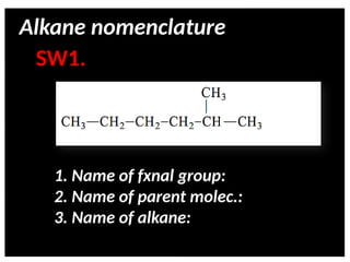 Basic Alkanes PhySci9 - Review Material - Hydrocarbons - First 10 Alkanes AND basic ...
