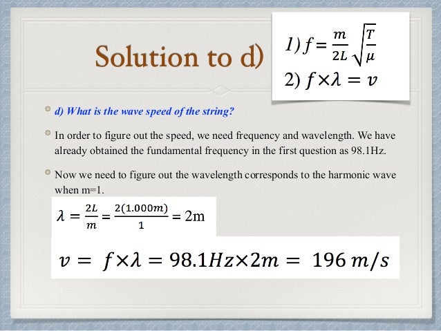Physics Lo Investigation Of Standing Waves On Strings