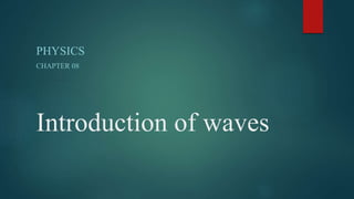 Introduction of waves
PHYSICS
CHAPTER 08
 
