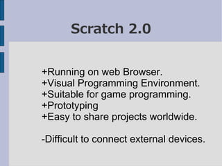 Physical computing Scratch 2.0 & Android | PDF