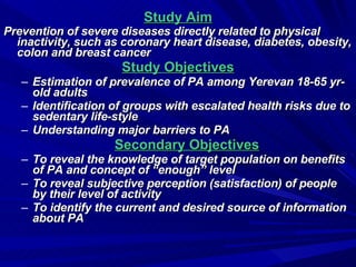 Prevalence of Physical Activity and Barriers to Physical Activity Among ...