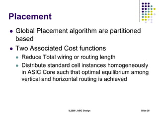 Physical Design, ASIC Design, Standard Cells | PDF