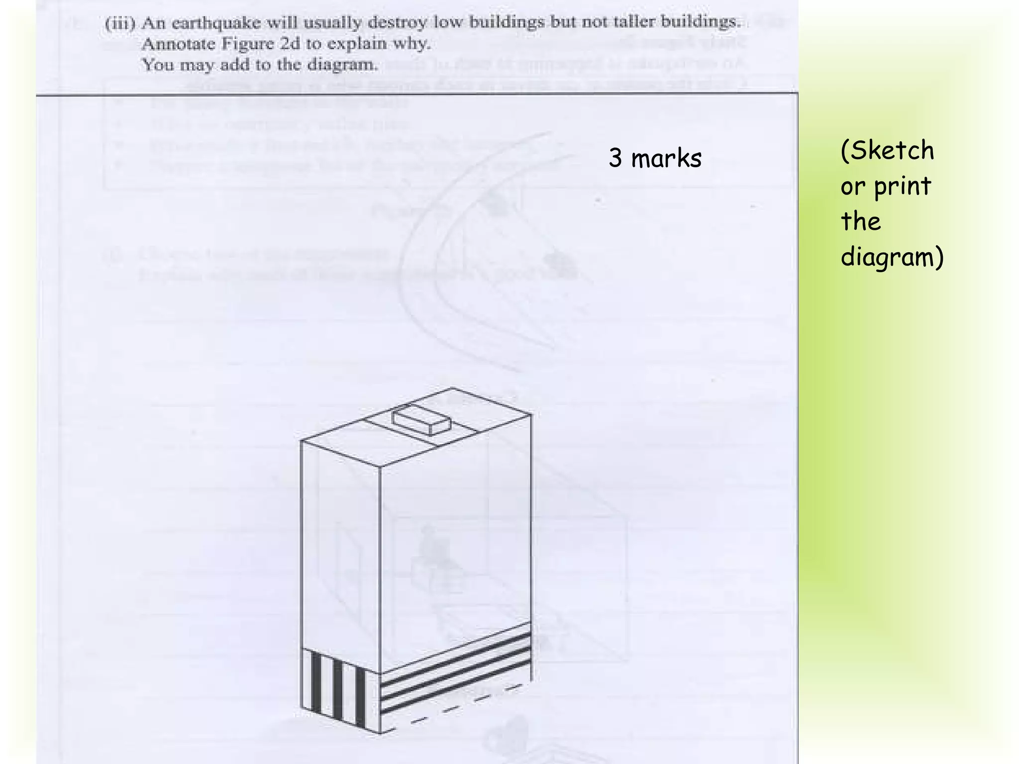 3 marks (Sketch or print the diagram) 