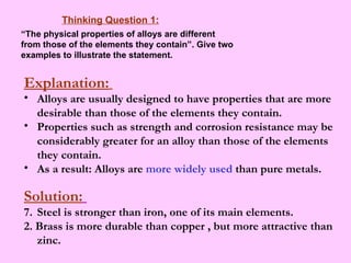 Metals - Physical Properties | PPT