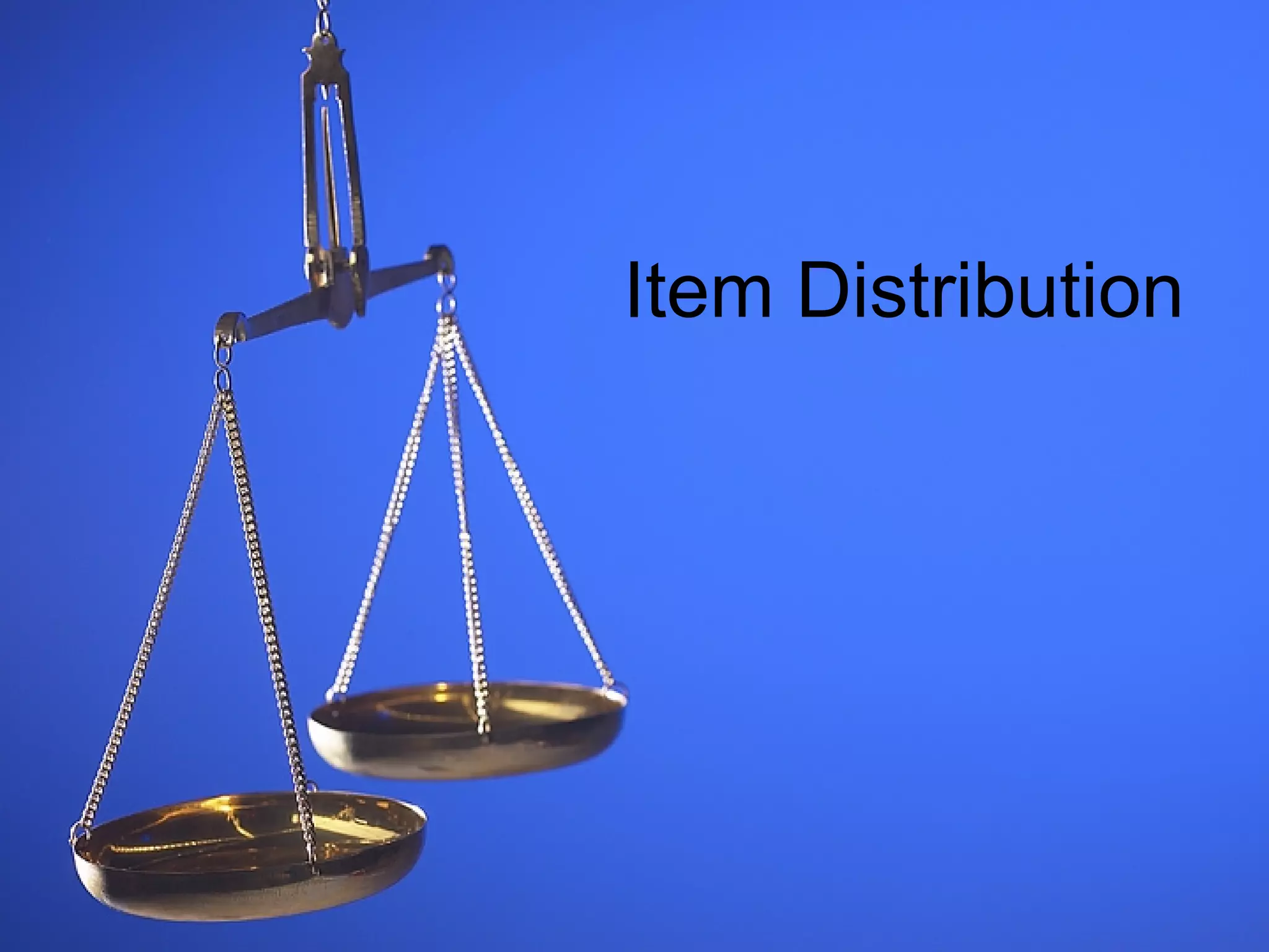 Item Distribution 
