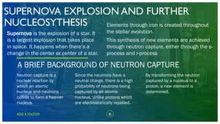 Np Process Supernova Stellar Nucleosynthesis and Ancient Greek Contributions to Chemistry | PPTX