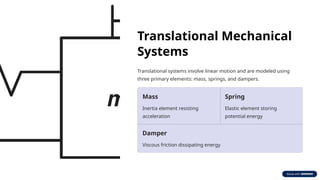 Physical-System-Modeling for Controls Engineering | PPTX