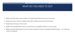 Physical access control | PPTX